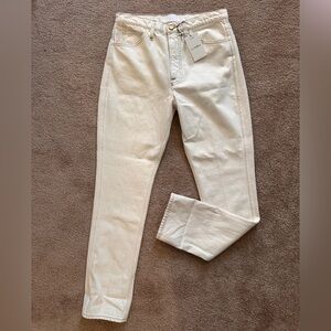 Frame Denim Women's Cream Straight Leg Jean | Size 29 NWT - free shipping